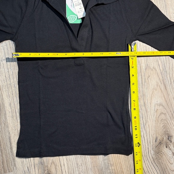 Black Ribbed Top & Olive Green Square Neck Top - Two-Pack - Picture 6 of 12